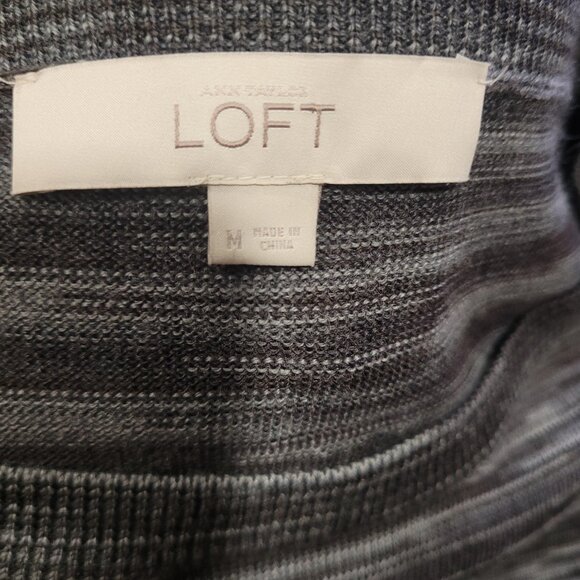 Loft Light and Dark Grey Light Sweater Dress - Picture 4 of 4